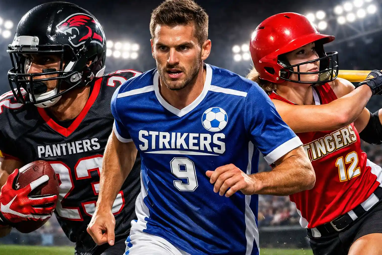 Silk screen printing process applied to durable sports uniforms with vibrant team logos and numbers